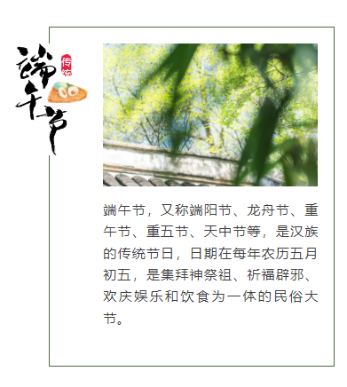 夏色倚青艾，粽香礼佳人