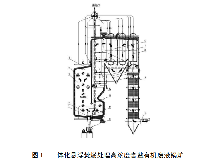 高浓度含盐有机废液悬浮焚烧及盐回收技术装备