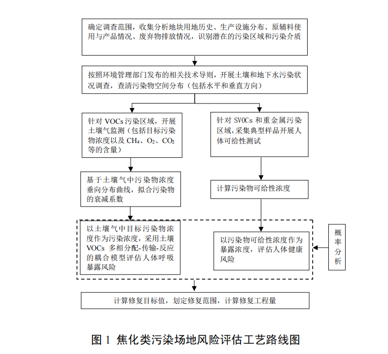 焦化类污染场地土壤风险评估技术