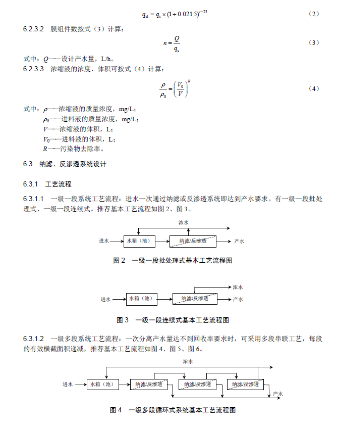 膜分离法污水处理工程技术规范